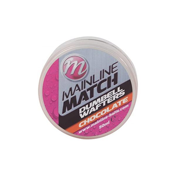 Mainline Match Dumbell Wafers 6mm - Orange - Chocolate - wafters hook bait
