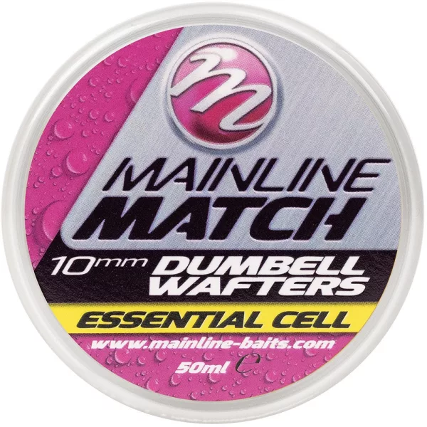 Mainline Match Dumbell Wafters Yellow Essential Cell Hookbait 6mm 50ml