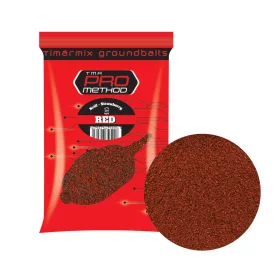 Tímár Mix Pro Method Red Krill-Strawberry Groundbait 1kg