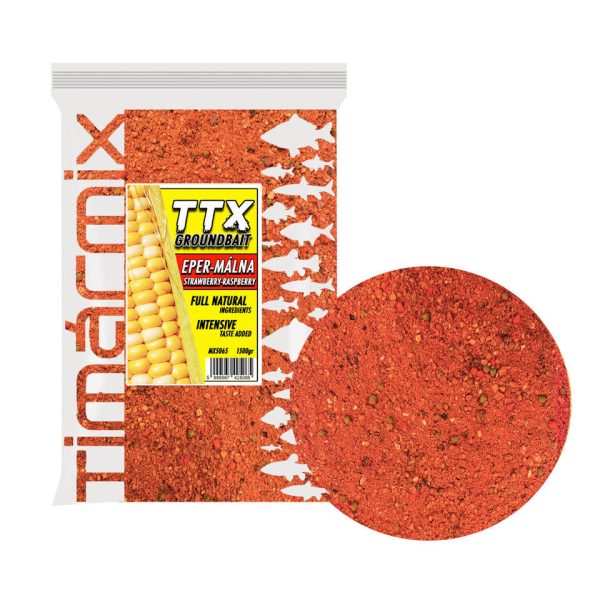 Tímár Mix TTX Groundbait Strawberry Raspberry Groundbait 1,5kg
