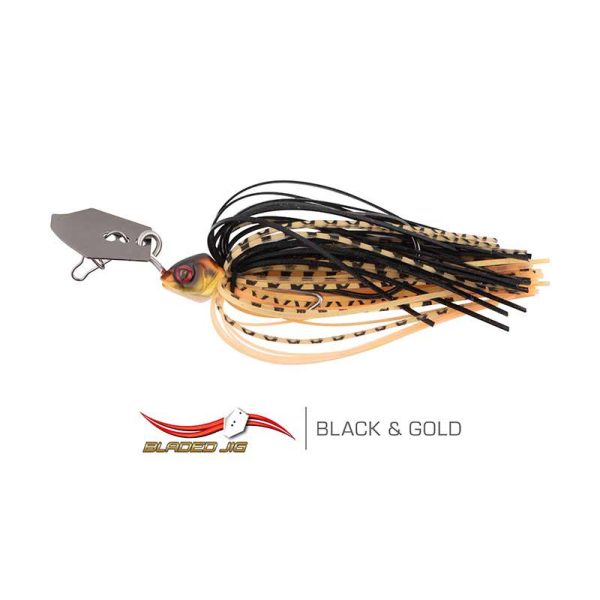 Fox Rage Bladed Jig 7gr Black & Gold Sock Jig