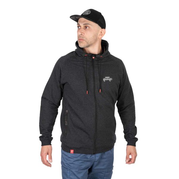 Fox Rage Voyager Hoody Dark Grey Zipped Pullover 2XL