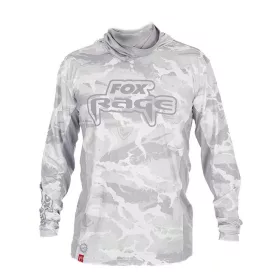 Fox Rage UV Hooded Light Camo Top Hooded Sweatshirt S