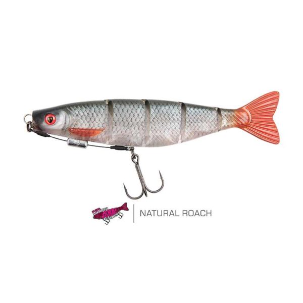 Fox Rage Pro Shad Jointed Loaded 23cm Ultra Natural Roach Gumihal