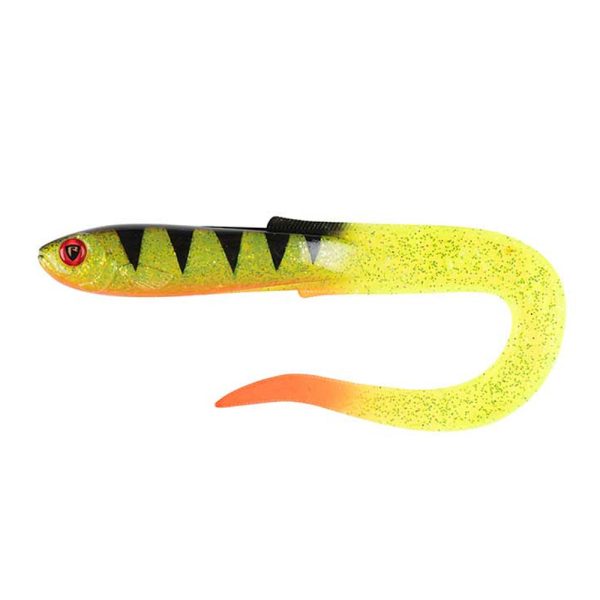 Fox Rage Slick Eel UV Perch Plastic Bait 21cm 20pcs