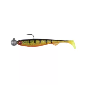   Fox Rage Bulk Loaded Slick Shads UV Perch 9cm 2/0 10gr Plastic Bait