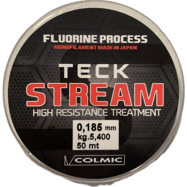 Colmic Teck Stream 50m 0,185mm monofilament leader