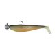 Fox Rage Bulk Loaded Zander Pro Shads UV Hot Olive 10cm 4/0 10gr Plastic Bait