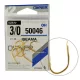 Owner Iseama Gold 50046 12 Spaded, Barbed Carp Hook 12 pcs