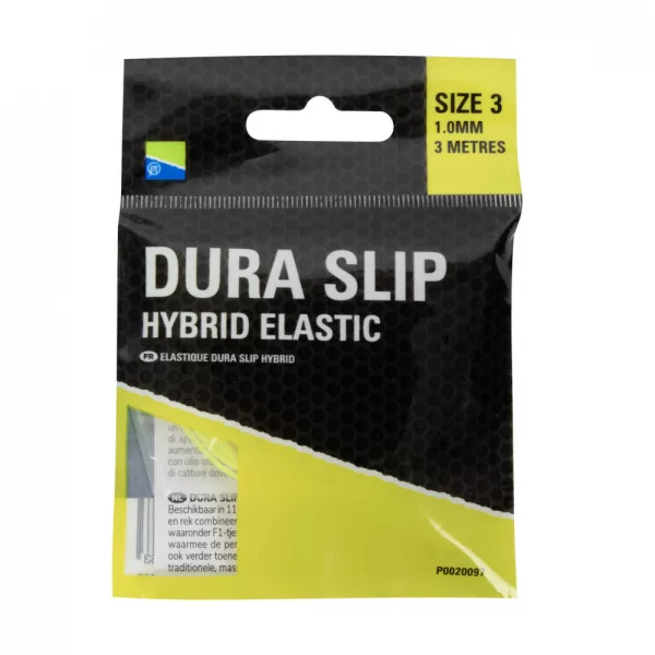 Preston Dura Slip Hybrid Elastic 3 Yellow 1.0mm Pole Hybrid Elastic 3m