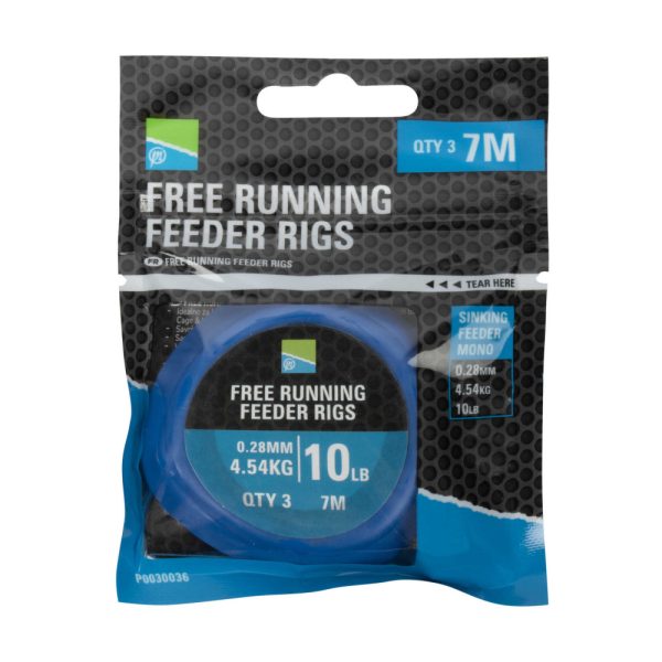 Preston Free Running Feeder Rigs Free Running Harness 0,28mm, 7m (3db)