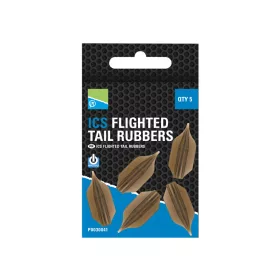 Preston ICS Flighted Tail Rubbers 30mm Rubber Sleeves 5pcs