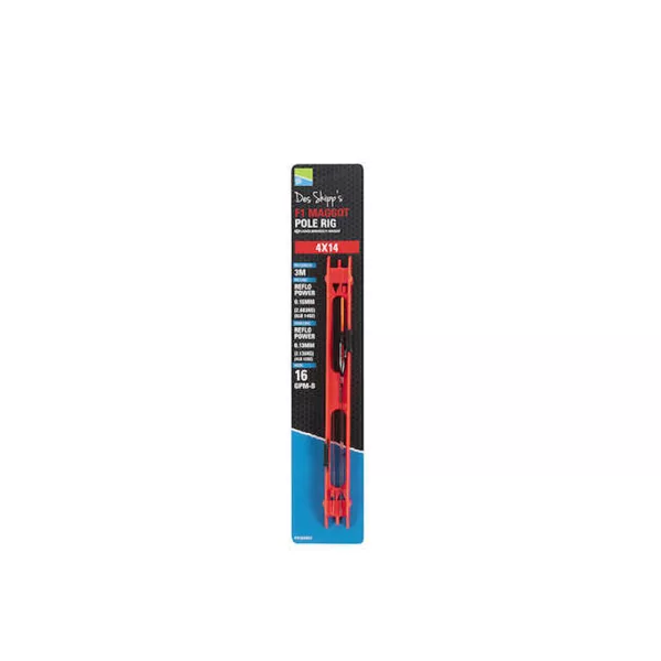 Preston F1 Maggot Pole Rig Ready Pole Rig 4x14