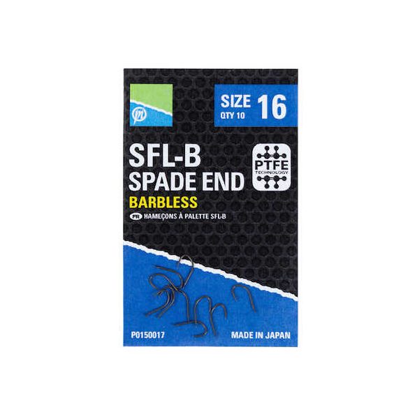 Preston SFLB Hooks Size 22 Spade End Plank Hook