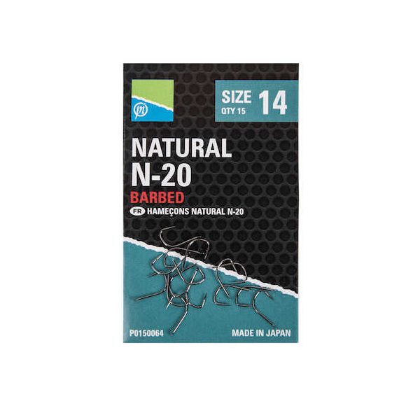 Preston Natural N20 Size 18 Boarding hook