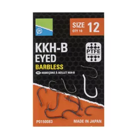 Preston KKHB 14 Eyed, Barbless Hook 10pcs