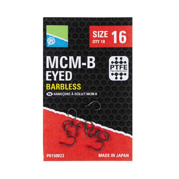 Preston McmB Hooks 8 Ears, Beardless Hooks 10pcs