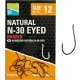 Preston Natural N-30 12 Eyed, Barbed Hook 15pcs