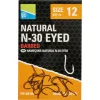 Preston Natural N-30 12 Eyed, Barbed Hook 15pcs