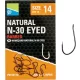 Preston Natural N-30 14 Eyed, Barbed Hook 15pcs