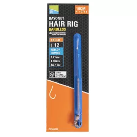   Preston KKHB Bayonet Hair Rigs 4/10cm 16 KKHB Monofil Pre-tied Hook