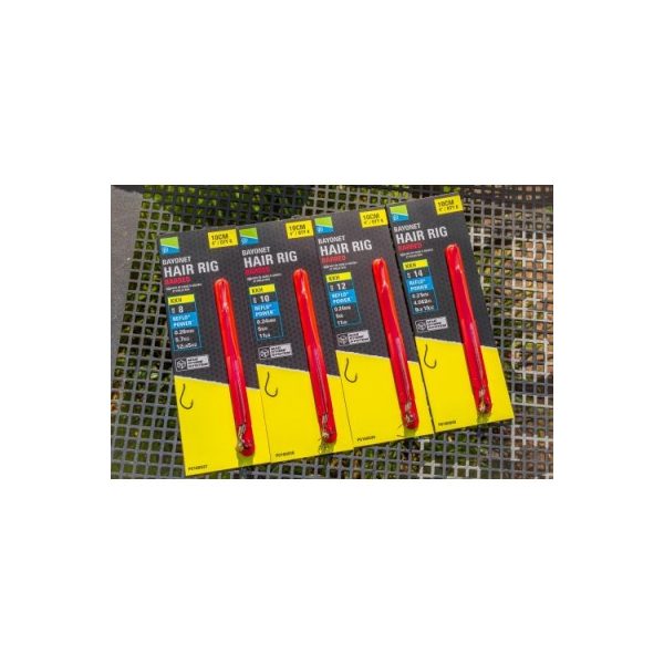 Preston 10 cm Bayonet Hair Rigs Pre-tied Hook 14 KKH