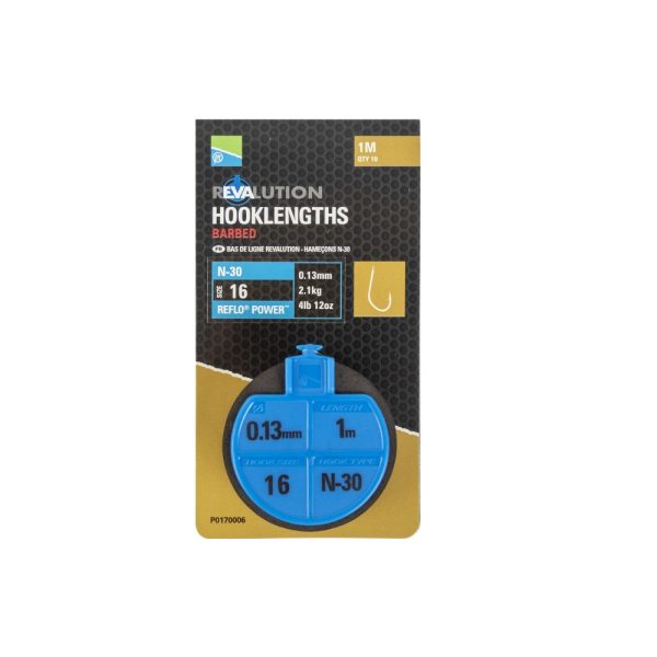 Preston Revalution Hooklengths N30Size 16