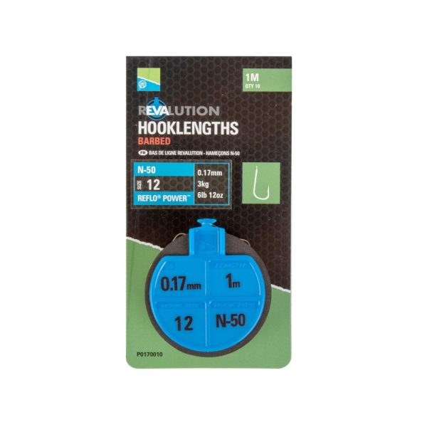 Preston Revalution Hooklengths N50 Size 16