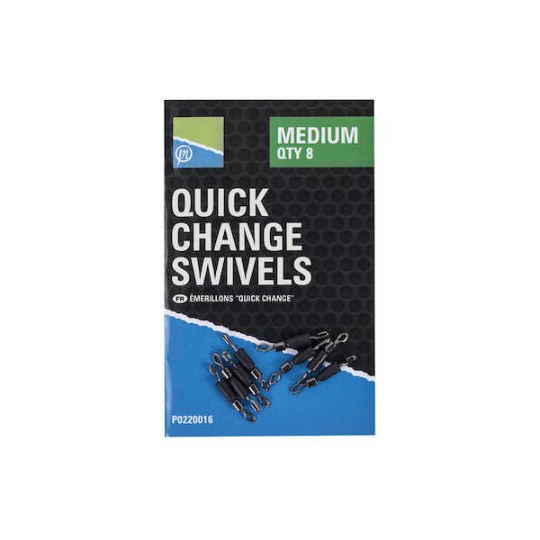 Preston Quick Change Swivels Small Quick Clip