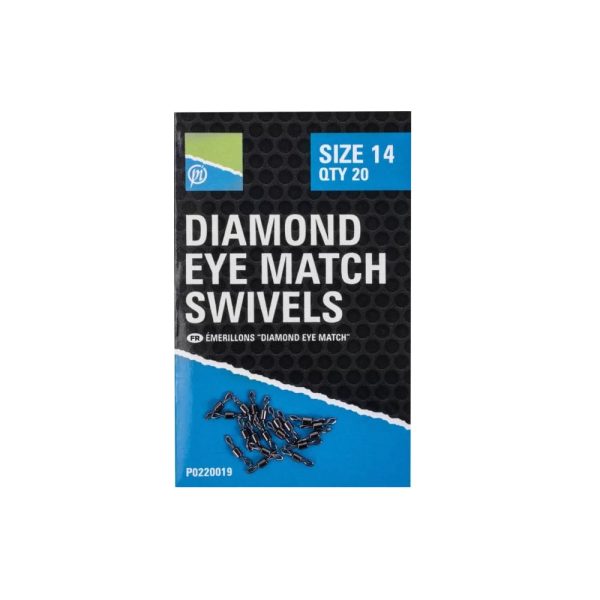 Preston Diamond Eye Match Swivels Swivel clamp Size 10