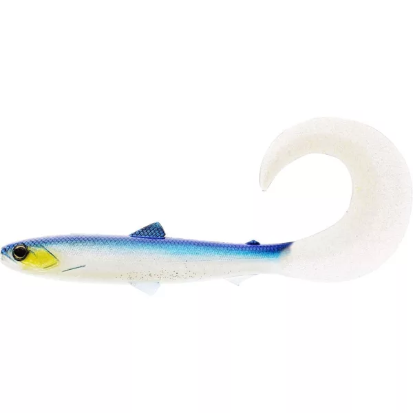 WESTIN BullTeez Curltail 8cm 3g Blue Headlight 3pcs Plastic lure