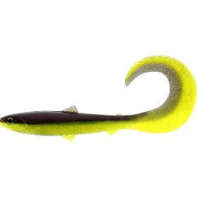   WESTIN BullTeez Curltail 8cm 3g Black/Chartreuse 3pcs Plastic lure