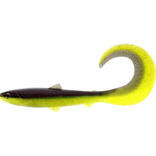 WESTIN BullTeez Curltail 14cm 15g Black/Chartreuse 2pcs Plastic lure