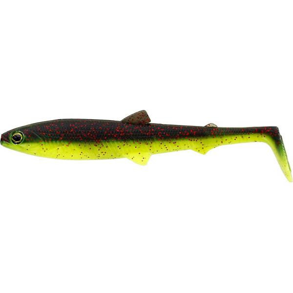 WESTIN BullTeez Shadtail 12,5cm 16g Black/Chartreuse Box w. Plastic lure