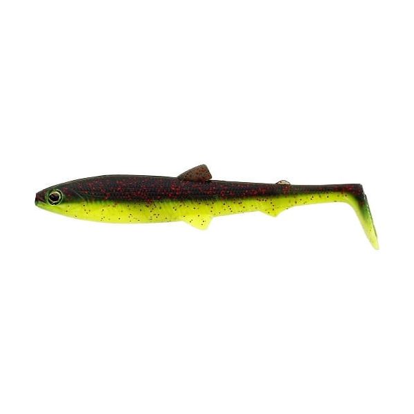 WESTIN BullTeez Shadtail 12,5cm 16g Black/Chartreuse 2pcs Plastic lures