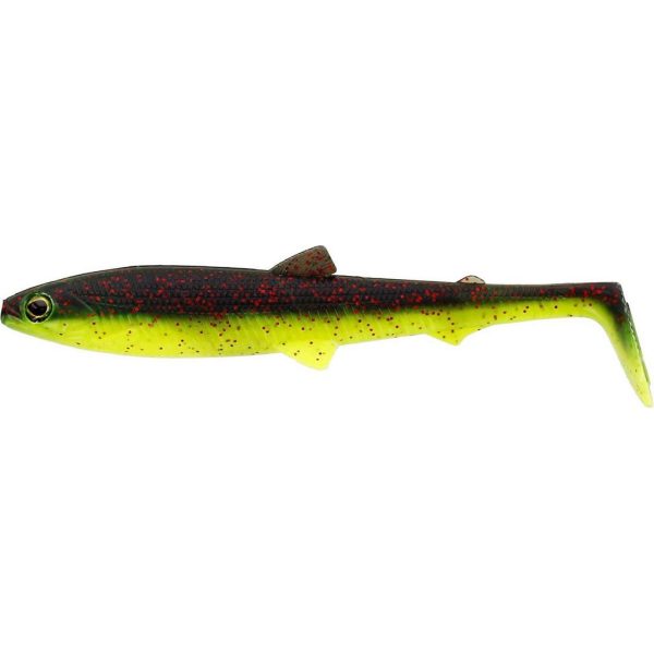 WESTIN BullTeez Shadtail 9,5cm 7g Black/Chartreuse 2pcs Plastic artificial bait