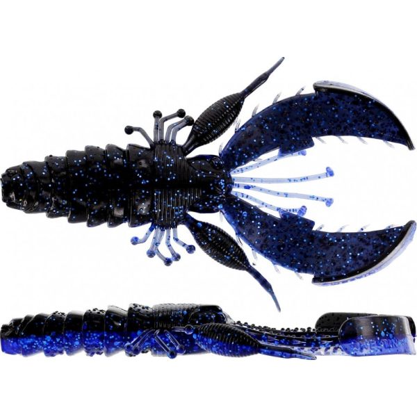 WESTIN CreCraw Creaturebait 10cm 12g Black/Blue 4pcs Plastic artificial bait