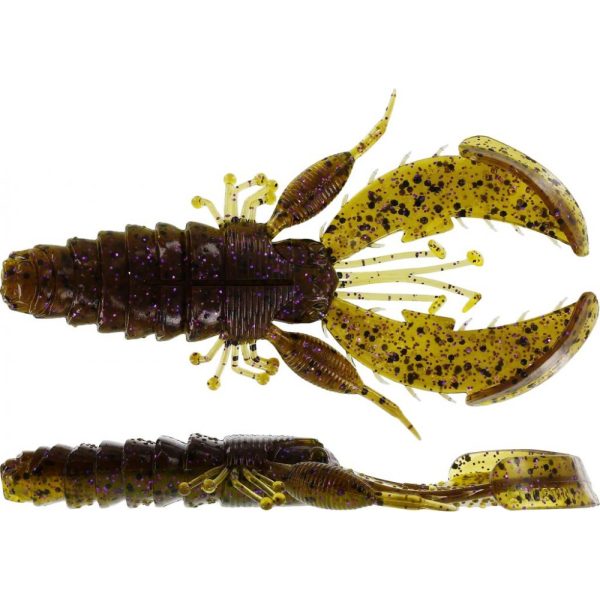 WESTIN CreCraw Creaturebait 10cm 12g Green Pumpkin Purple 4pcs Plastic artificial bait