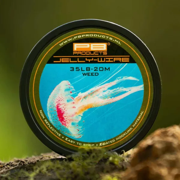 PB Products Jelly Wire Weed 35lb 20m Coated Braided Hooklink