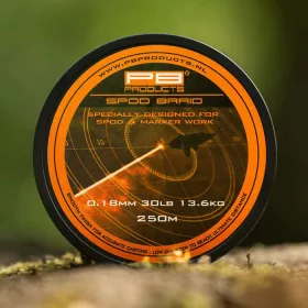   PB Products Spod Braid Fluo Orange 0.18mm 250m Braided Main Line