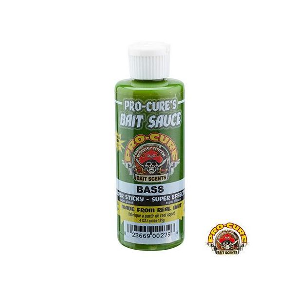 Pro Cure Bass Bait Sauce Artificial Lure Flavour 125gr