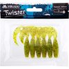 Mikado Twister 64mm Chartreuse Pepper Rubber Bait 6pcs