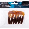 Mikado Twister 64mm Motoroil Red Rubber artificial lure 6pcs