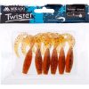 Mikado Twister 64mm Orange Pepper Rubber Bait 6pcs
