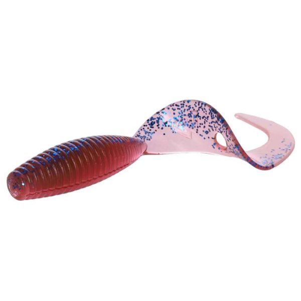 Mikado Twister 64mm Violet Rubber artificial lure 6pcs