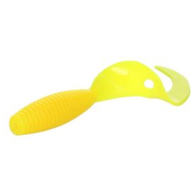 Mikado Twister 64mm Yellow Rubber Lure 6pcs