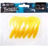 Mikado Twister 64mm Yellow Rubber Bait 6pcs