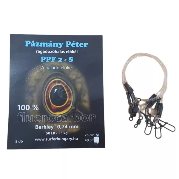 Pázmány Péter Berkley 100% Fluorocarbon Spinning Leader 0.74mm 25cm