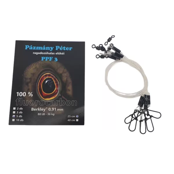 Pázmány Péter Berkley 100% Fluorocarbon Spinning Leader 0,91mm 25cm