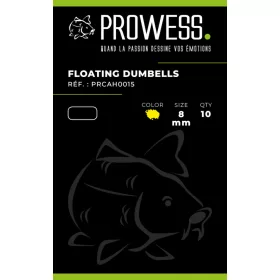 Prowess Dumbells Yellow 8mm 10 pcs